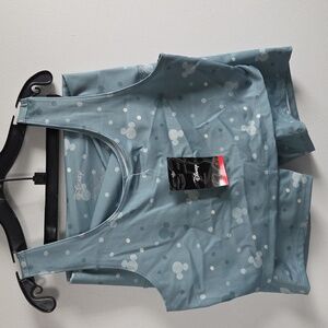 Disney Women's Light Blue Polka Dot Tank Top